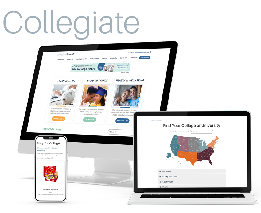 CollegiateParent Site and Logo